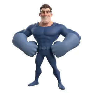 Mighty Blue Hero