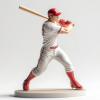 Baseball Players Figurines