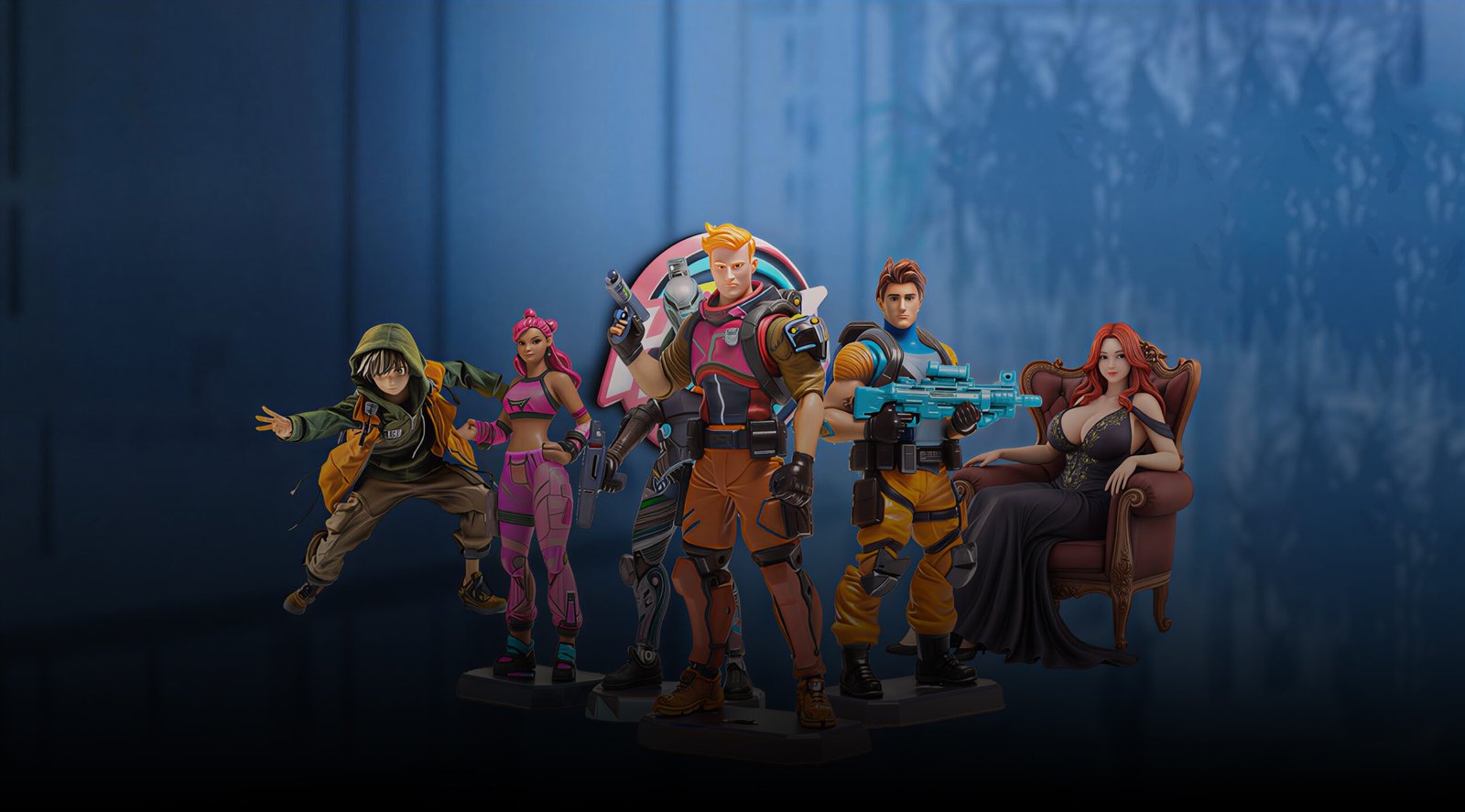 Baseball Players Figurines